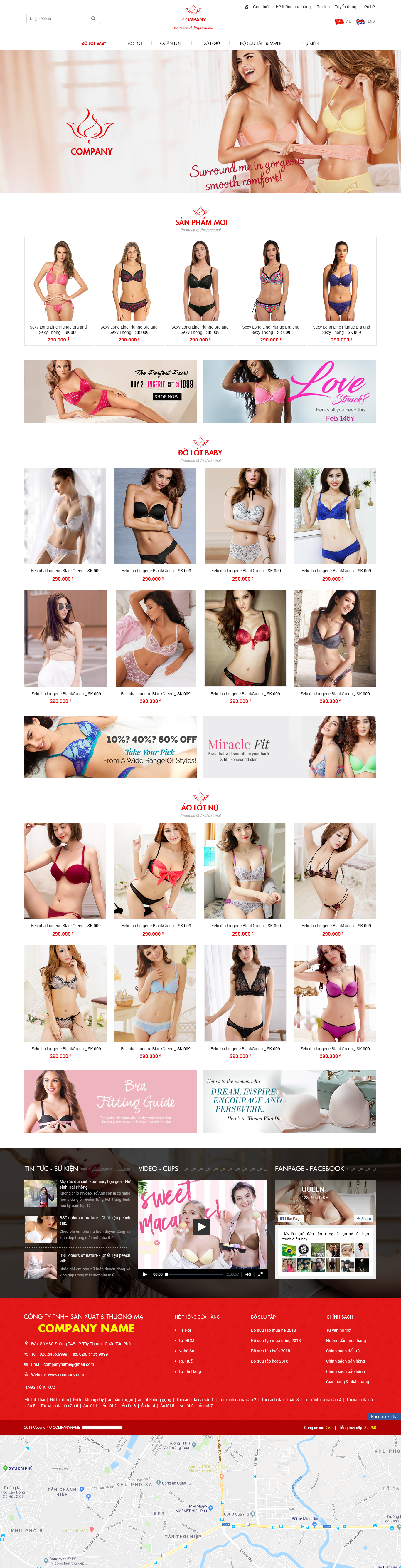 Mẫu Website Bán Hàng Thời Trang Đồ Lót 30