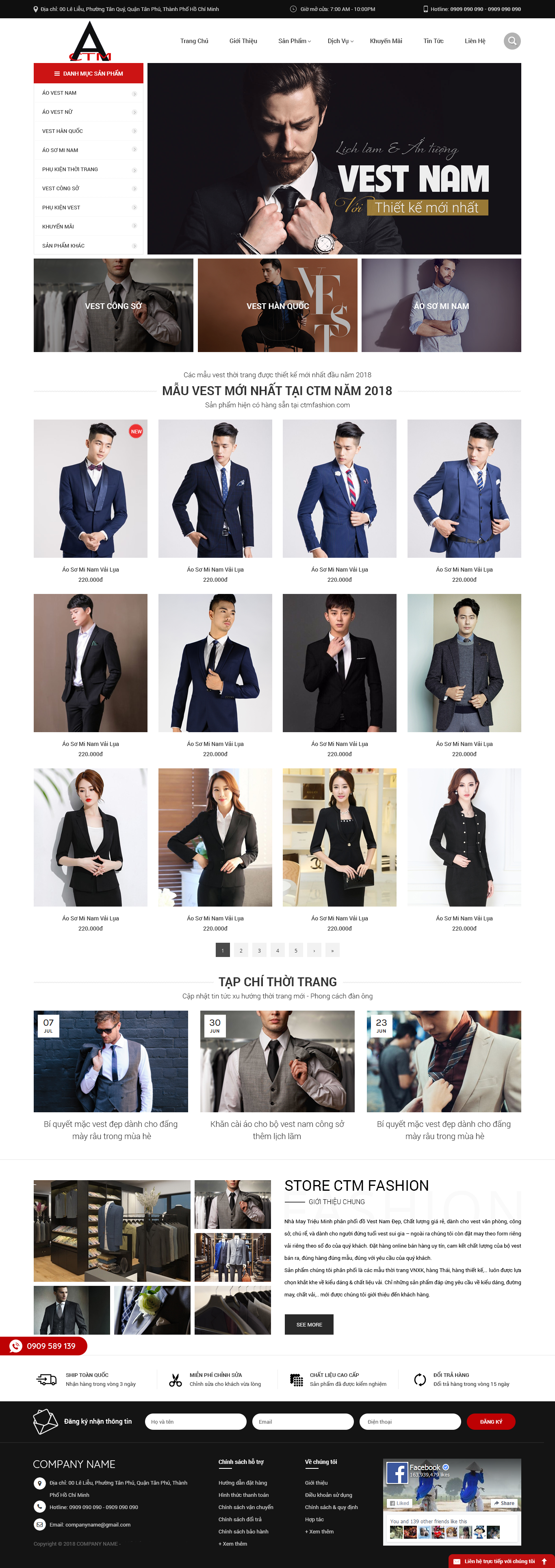 Mẫu Website Bán Hàng Thời Trang 11