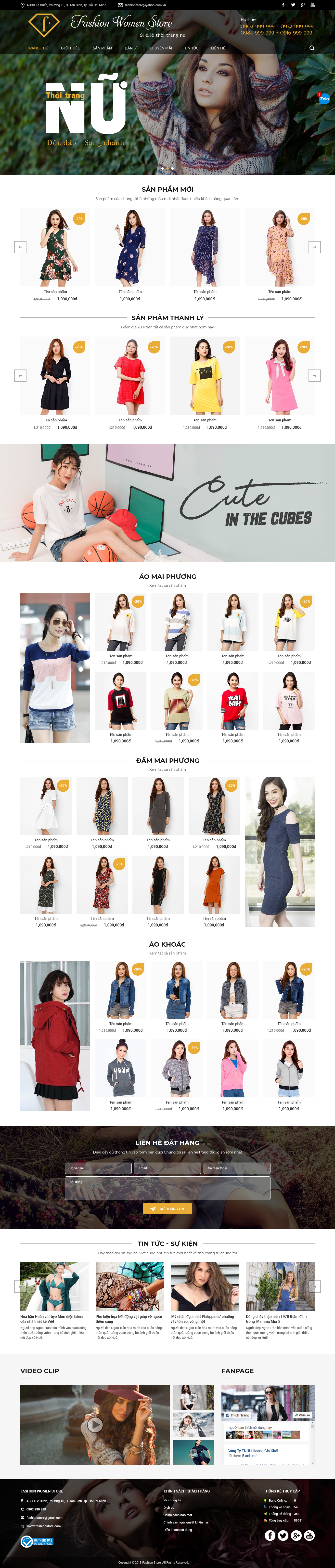 Mẫu Website Bán Hàng Thời Trang 25