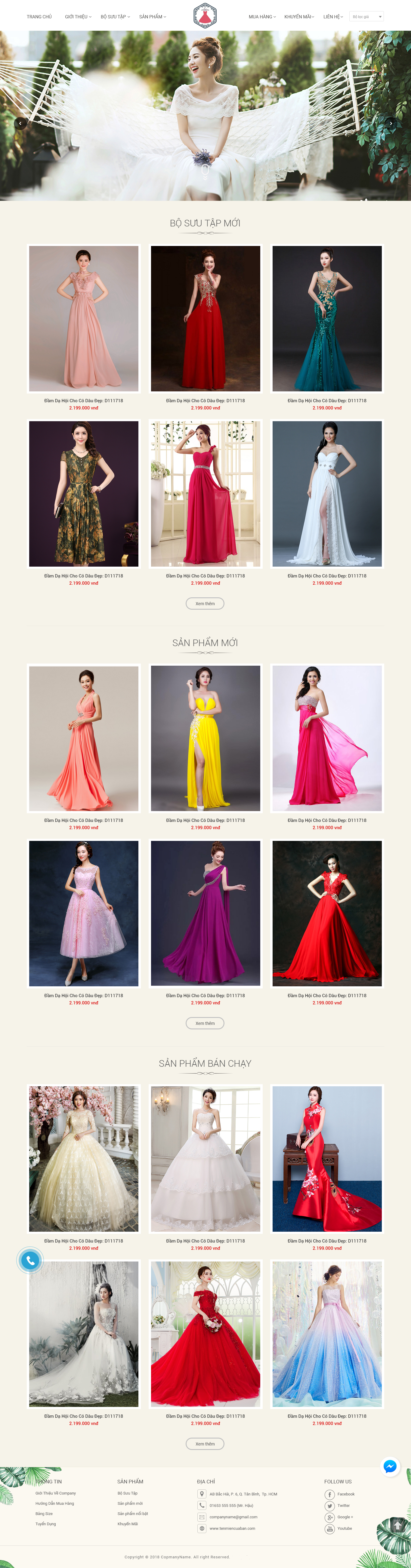 Mẫu Website Bán Hàng Thời Trang 08