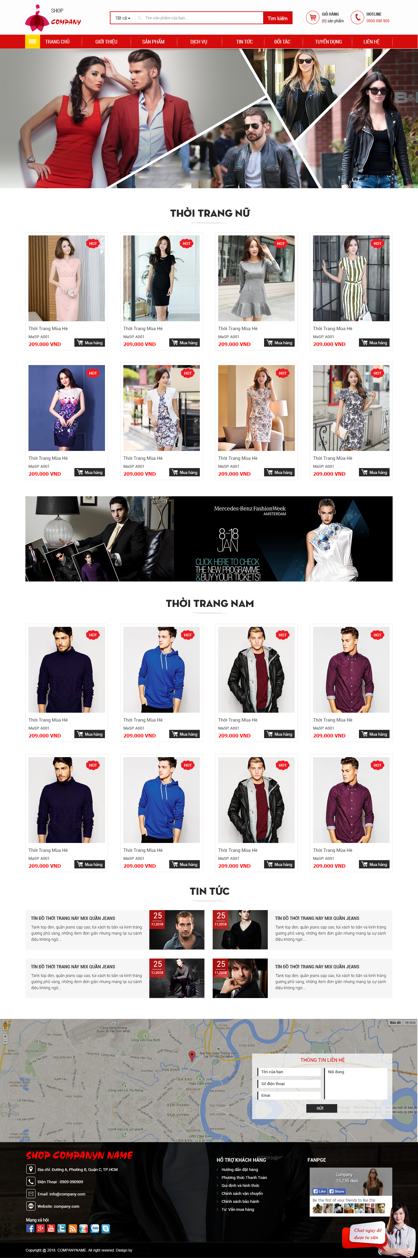 Mẫu Website Bán Hàng Thời Trang 15