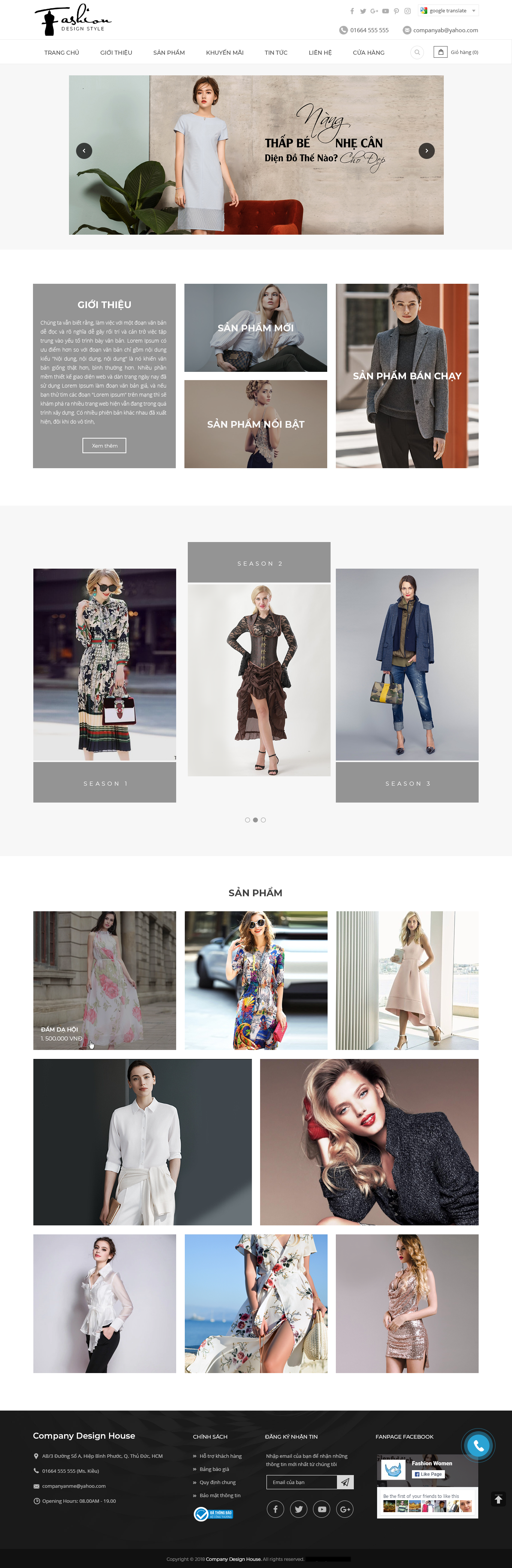 Mẫu Website Bán Hàng Thời Trang 07