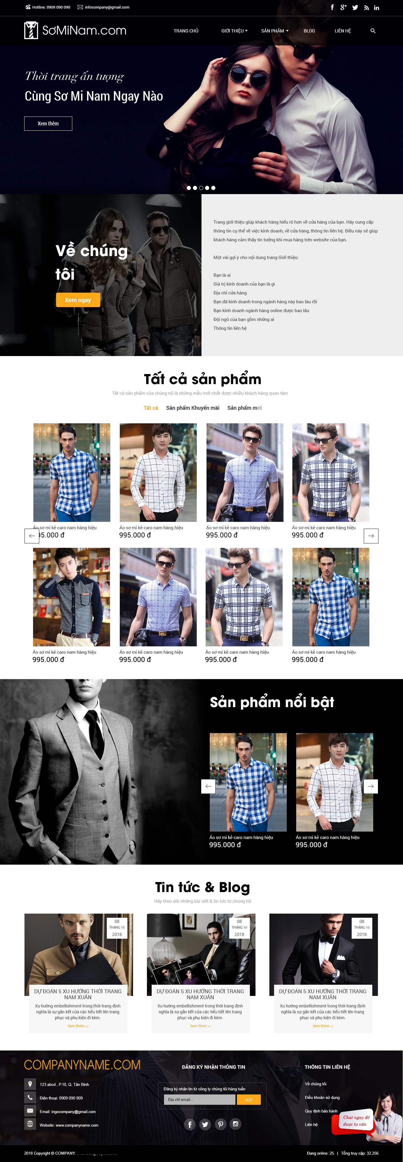 Mẫu Website Bán Hàng Thời Trang 09