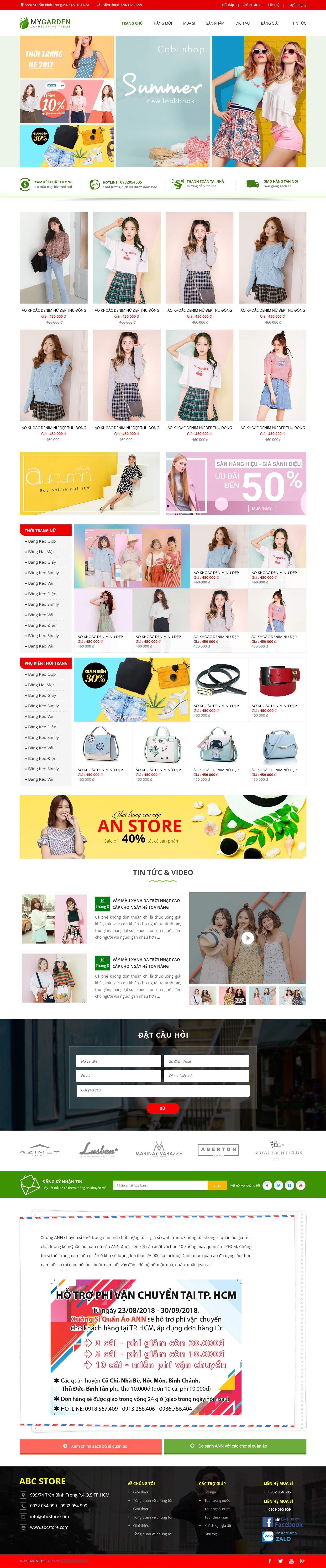 Mẫu Website Bán Hàng Thời Trang 19