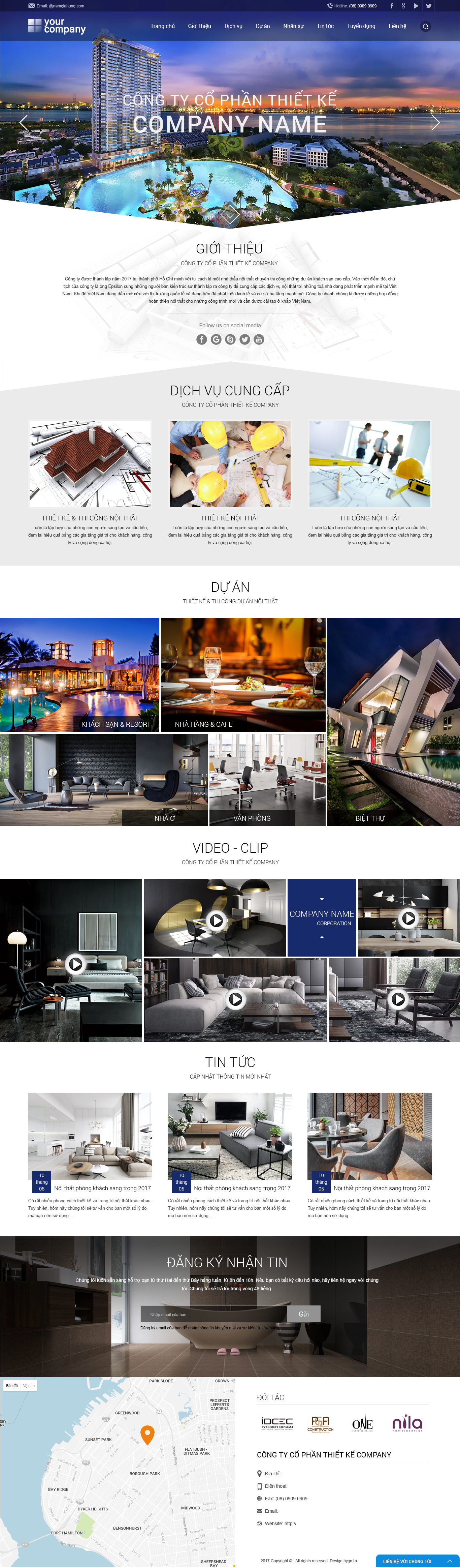 Mẫu Website thiết kế xây dựng 06
