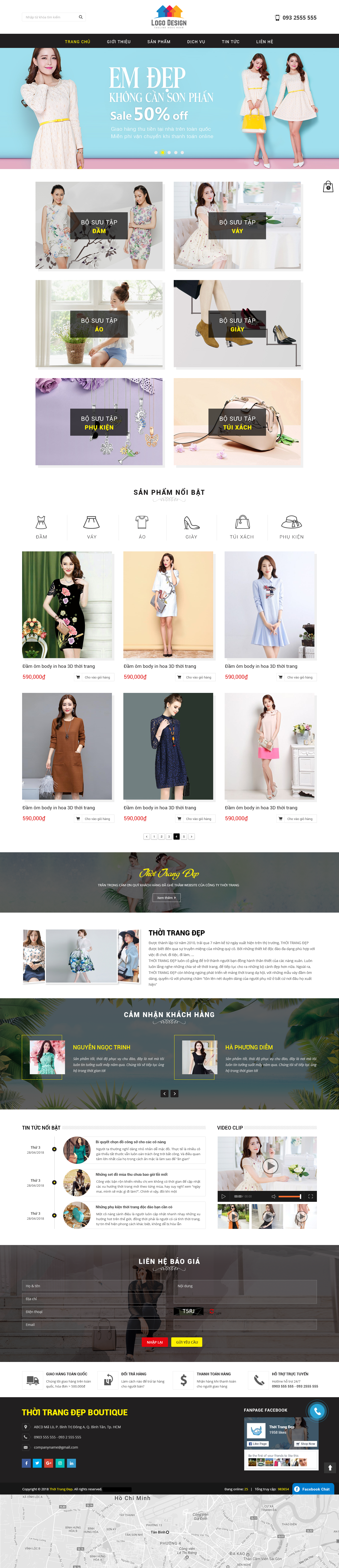 Mẫu Website Bán Hàng Thời Trang 14